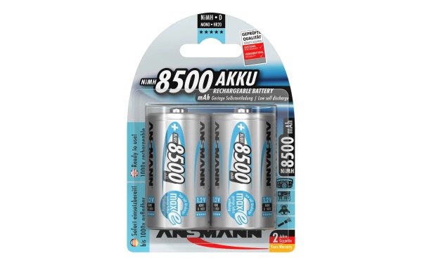 Ansmann Akku 2x D 8500 mAh