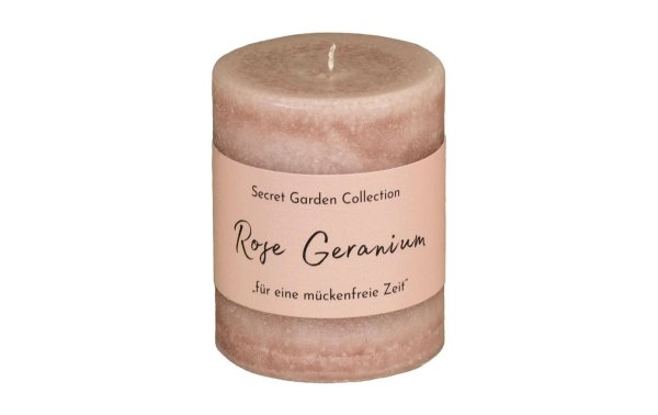 Schulthess Kerzen Zylinderkerze Secret Garden Rose Geranium 8 cm