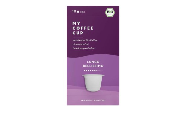 My-CoffeeCup Kaffeekapseln Bio Lungo Bellissimo 10 Stück