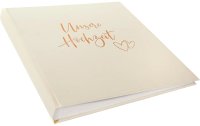 Goldbuch Hochzeitsalbum Herzklopfen 30 x 31 cm, 60 Seiten, Beige