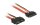 Delock Slim-SATA-Kabel rot, Verlängerung 30 cm