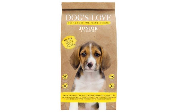 Dogs Love Trockenfutter Junior, Huhn, 2 kg