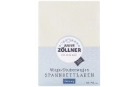 Julius Zöllner Fix-Leintuch Jersey Ecru 90 x 40 cm