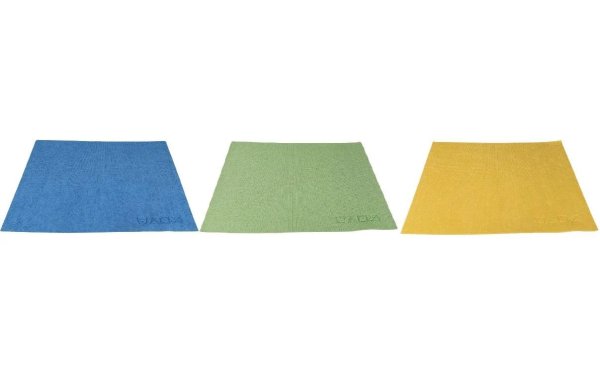 Edi Baur Mikrofaser-Reinigungstuch Brilliant 3 Stück, Blau/Gelb/Grün