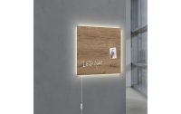Sigel Glassboard LED artverum Natural-Wood 48 cm x 48 cm,...