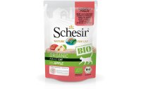 Schesir Nassfutter Bio Rind, Huhn, Apfel, 85 g