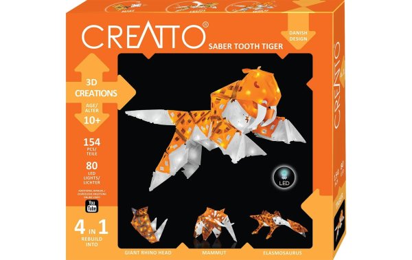 Kosmos Bastelset Creatto – Saber Tooth Tiger 4 in 1