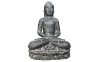 Herstera Dekofigur Buddha Meditasi Grau, Leichtbeton