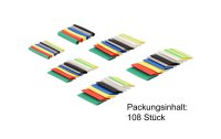 Delock Schrumpfschlauch 108-teilig Sortimentsbox, Mehrfarbig