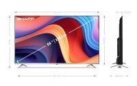 Sharp TV 55GP6260E 55", 3840 x 2160 (Ultra HD 4K), QLED