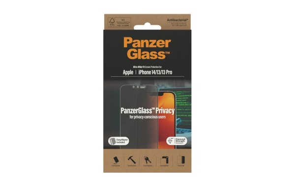 Panzerglass Displayschutz Ultra Wide Fit Privacy iPhone 13/13 Pro/14