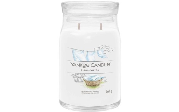 Yankee Candle Signature Duftkerze Clean Cotton Signature Large Jar