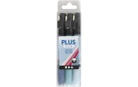 Creativ Company Acrylmarker Plus Color  3er Set, Blautöne