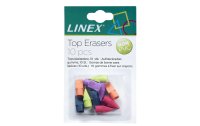 Linex Ersatzradiergummi 10 Stück, Mehrfarbig