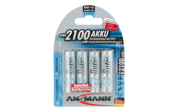 Ansmann Akku 4x AA 2100 mAh