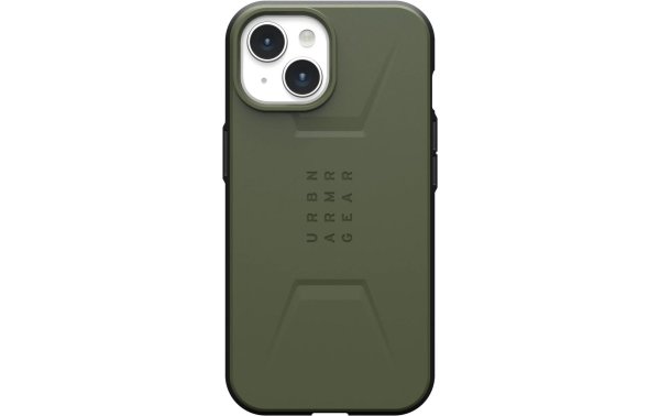 UAG Back Cover Civilian Case iPhone 15 Olive