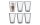 Bodum Thermobecher Canteen 400 ml, 6 Stück, Transparent