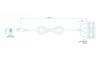 Teltonika Strom Kabel 4-Pin Microfit mit 4-Way Terminal...