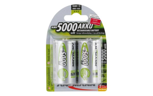 Ansmann Akku 2x D 5000 mAh