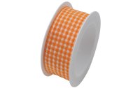 Braun + Company Textilband Vichy 25 mm x 2 m, Orange