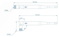 Teltonika WLAN-Antenne PR1URF51 RP-SMA 5 dBi Rundstrahl