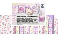 URSUS Motivblock 16 Blatt, Pink/Violett, Märchenwelt