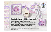 URSUS Motivblock 16 Blatt, Pink/Violett, Märchenwelt