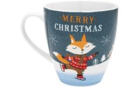 Sheepworld Universaltasse Merry Christmas 450 ml, 1 Stück, Blau