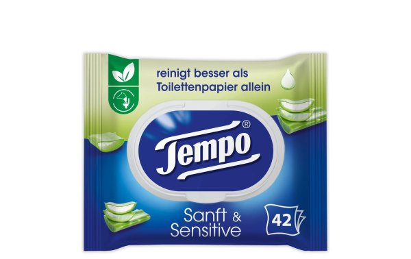 Tempo Feuchttücher sanft & sensitiv Aloe Vera 42 Stück