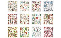 Creativ Company Deko Stickerheft Weihnachten 24 Blatt, 15 x 16.5 cm