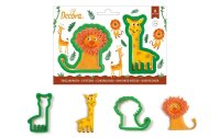 Decora Guetzli-Ausstecher-Set 2 Stück, Giraffe und Löwe