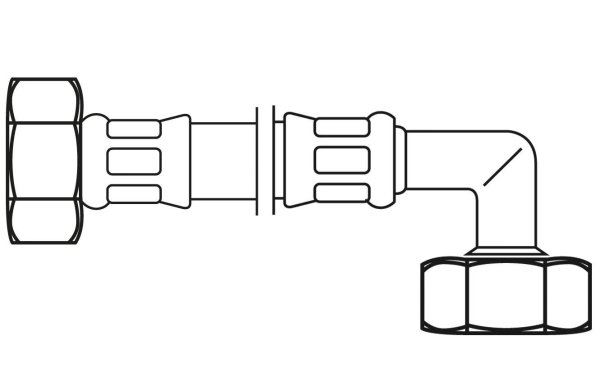 Flexo Anschlussschlauch DN8 IG x IG 3/4" x 3/4" / 150 cm