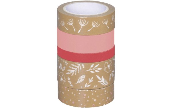 Heyda Washi Tape Natur Blätter Rosa