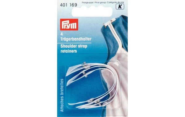 Prym Trägerbandhalter Weiss, 95 mm x 9 mm