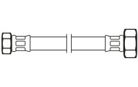 Flexo Anschlussschlauch DN8 IG x IG 3/8" x 1/2"...