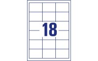 Avery Zweckform Universal-Etiketten 3671 64x45 mm, 1 Blatt