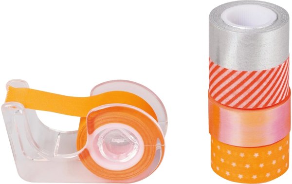 Heyda Washi Tape Neon Akzente Orange