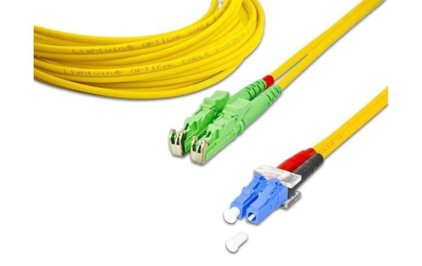 Lightwin LWL-Patchkabel E2000/APC-LC, Singlemode, Duplex, 1m