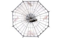 Esschert Design Schirm Vogelkäfig Rosa/Schwarz/Transparent