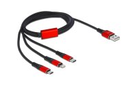 Delock USB-Ladekabel  USB A - Lightning/USB C 1 m