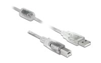 Delock USB 2.0-Kabel mit Ferritkern USB A - USB B 3 m