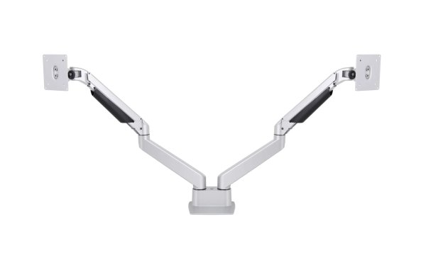 Multibrackets Tischhalterung Gas Lift Arm Dual SbS bis 10 kg – Silber