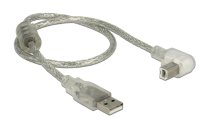 Delock USB 2.0-Kabel 90°gewinkelt USB A - USB B 0.5 m