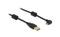 Delock USB 2.0-Kabel 270°gewinkelt USB A - Micro-USB...
