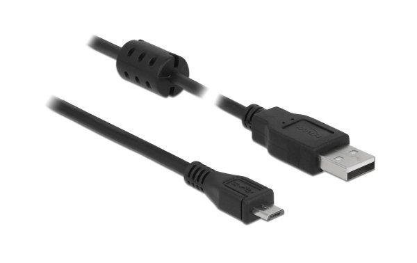 Delock USB 2.0-Kabel mit Ferritkern USB A - Micro-USB B 0.5 m
