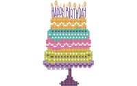 Diamond Dotz Geburtstagskarte zum Basteln Kuchen, 1 Stück