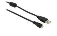 Delock USB 2.0-Kabel mit Ferritkern USB A - Micro-USB B 2 m