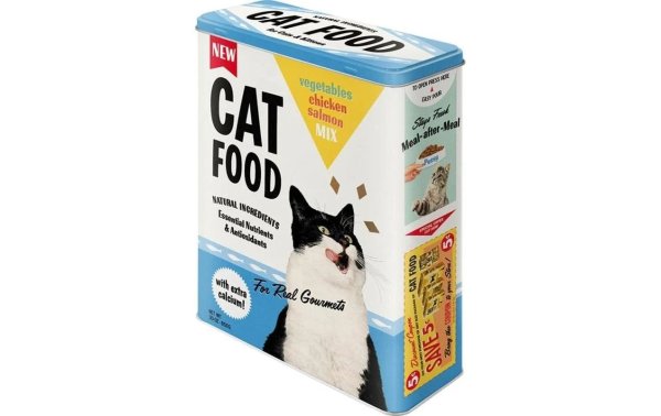 Nostalgic Art Vorratsdose Cat Food 4 l, Mehrfarbig