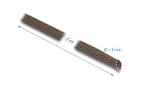 Delock Geflechtschlauch nagerfest, 5 m x 3 mm Braun