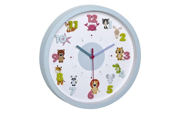 TFA Dostmann Wanduhr Little Animal Mehrfarbig